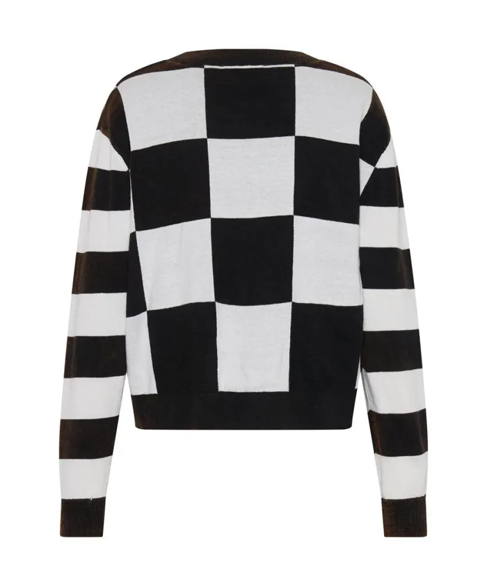 One Teaspoon Knitwear Women Scoreboard Smiley Knit Sweater