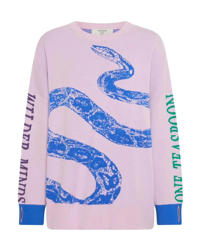One Teaspoon Knitwear Women Twisted Snake Knit Sweater