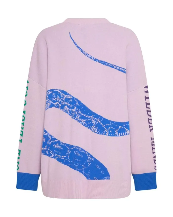 One Teaspoon Knitwear Women Twisted Snake Knit Sweater