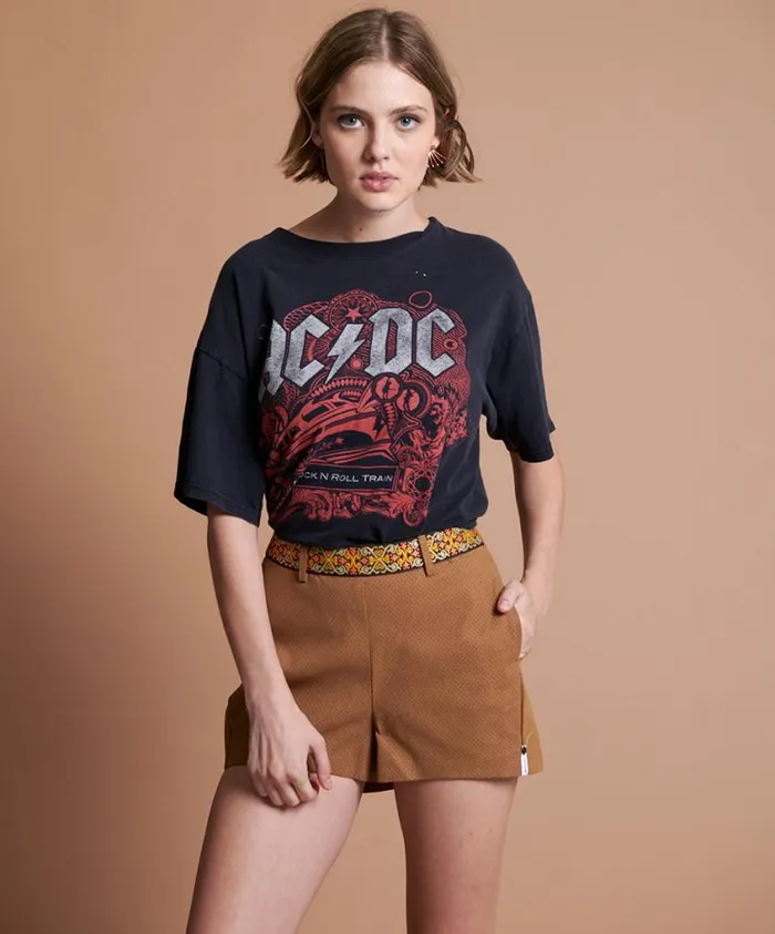 One Teaspoon Leather Women Fleetwood Vegan Leather Short 8211 Shorts