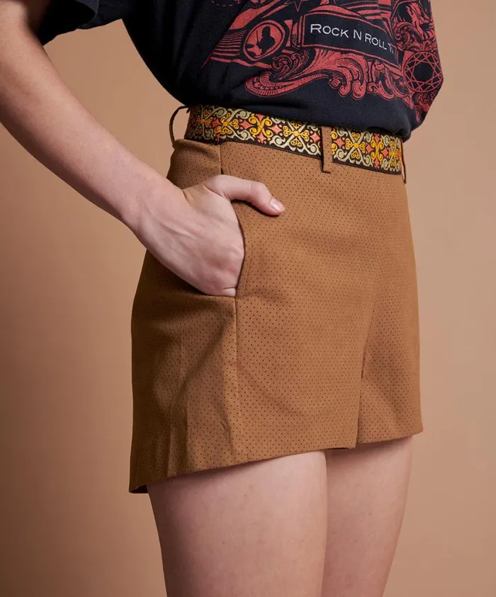 One Teaspoon Leather Women Fleetwood Vegan Leather Short 8211 Shorts
