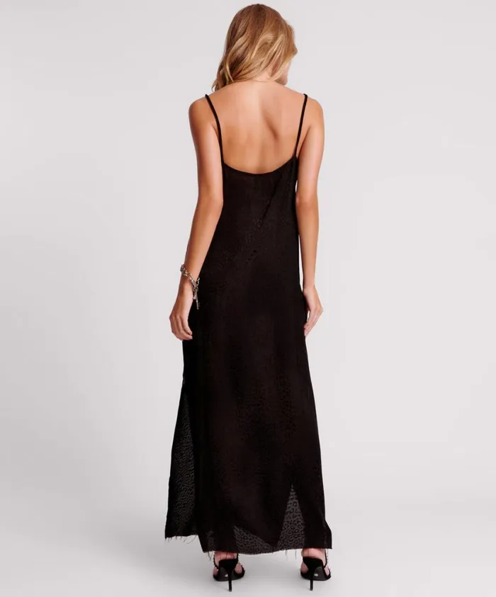 One Teaspoon Midi and Maxi Dresses Women Animal Jacquard Maxi Slip Dress