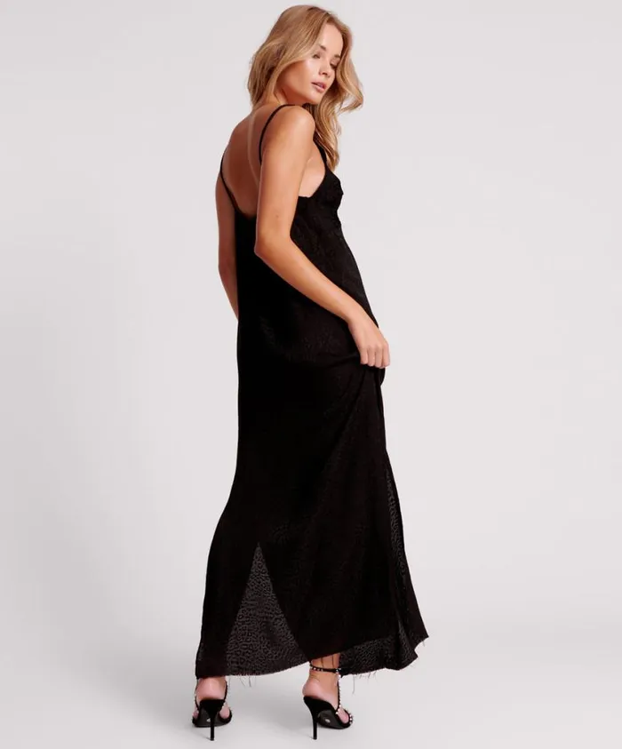 One Teaspoon Midi and Maxi Dresses Women Animal Jacquard Maxi Slip Dress