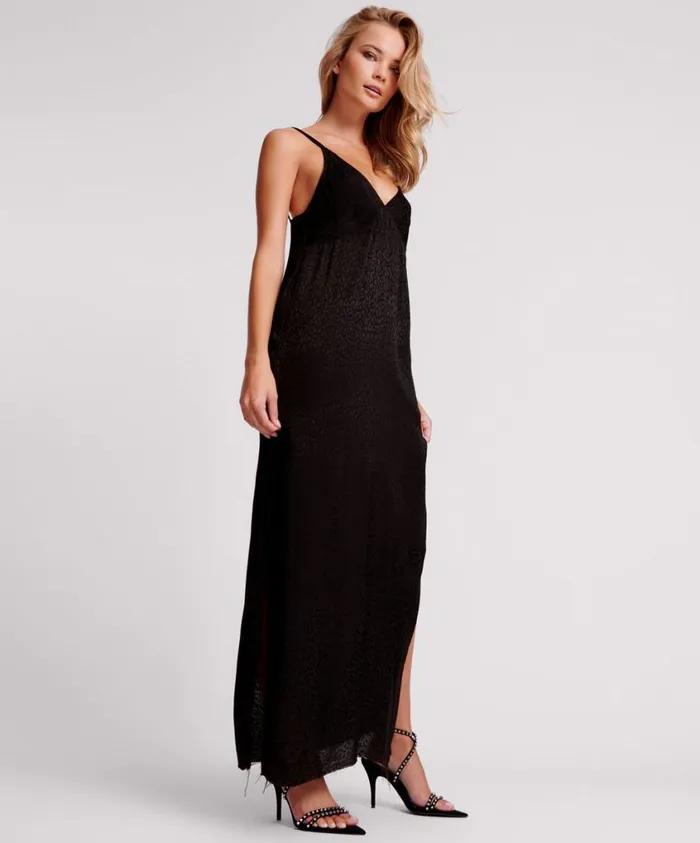 One Teaspoon Midi and Maxi Dresses Women Animal Jacquard Maxi Slip Dress