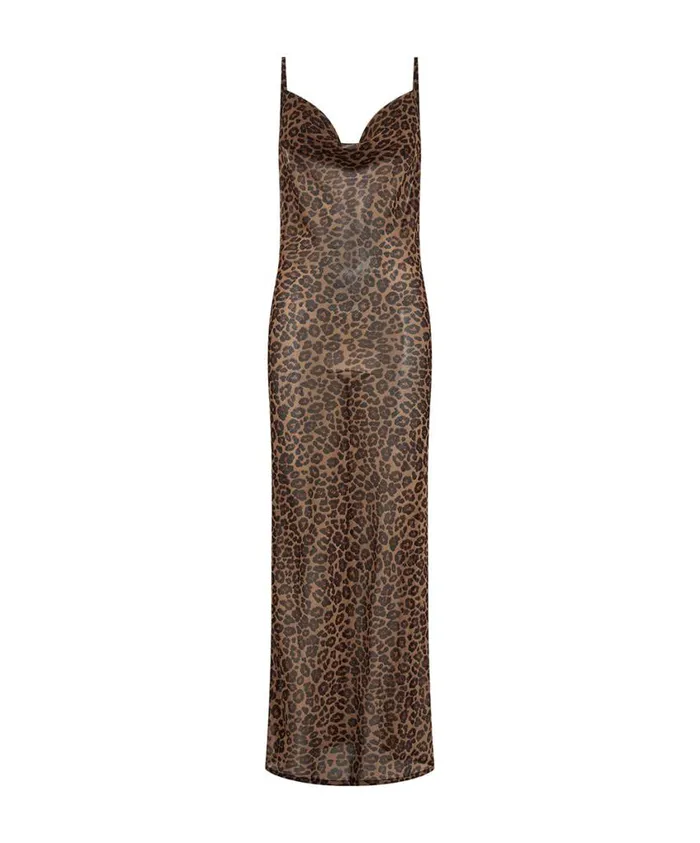 One Teaspoon Midi and Maxi Dresses Women Animal Jagger Long Slip Dress