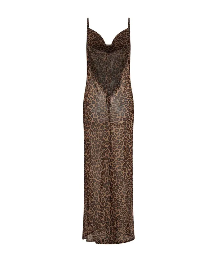 One Teaspoon Midi and Maxi Dresses Women Animal Jagger Long Slip Dress