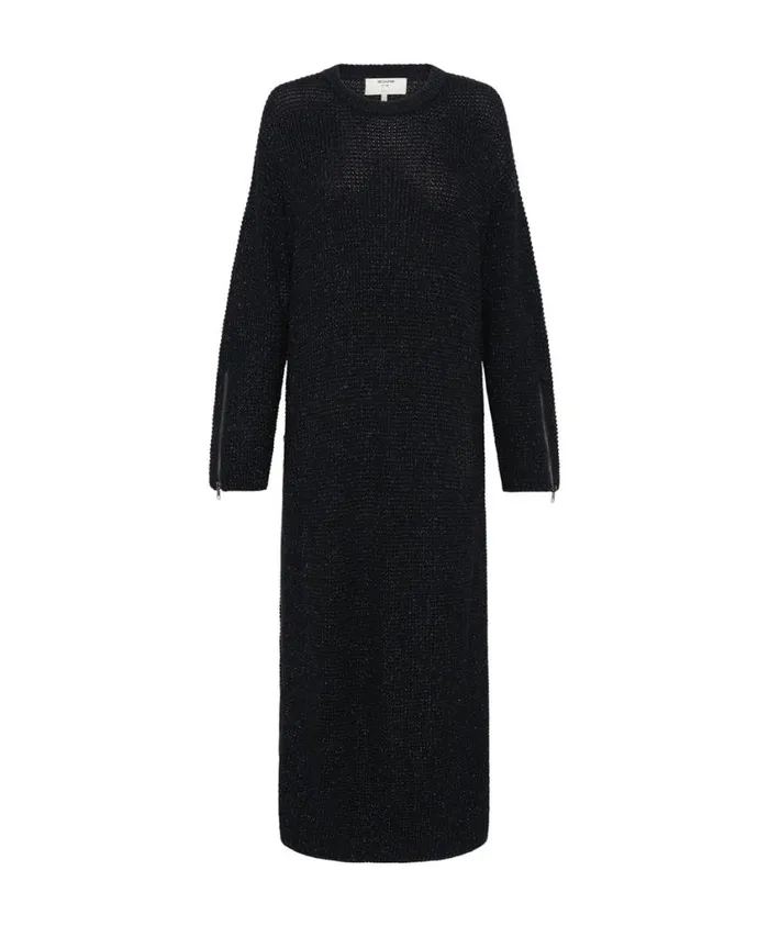 One Teaspoon Midi and Maxi Dresses Women Le Freak Metallic Zipped Knit Dress