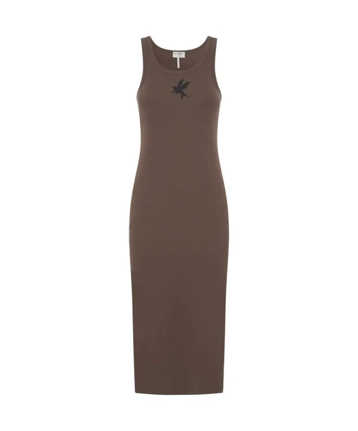 One Teaspoon Midi and Maxi Dresses Women One Teaspoon Rib Singlet Midi Dress