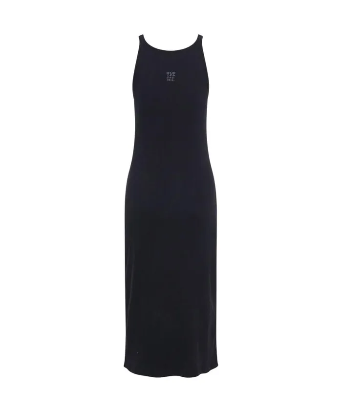 One Teaspoon Midi and Maxi Dresses Women Washed Black One Teaspoon Rib Singlet Dress