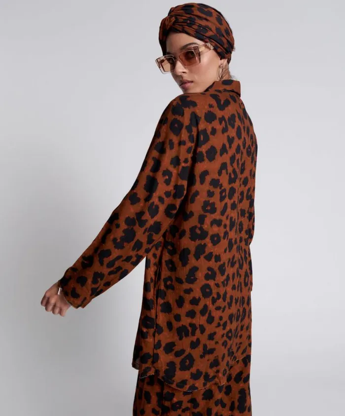One Teaspoon Mini Dresses Women Animal Anarchy Tux Tunic