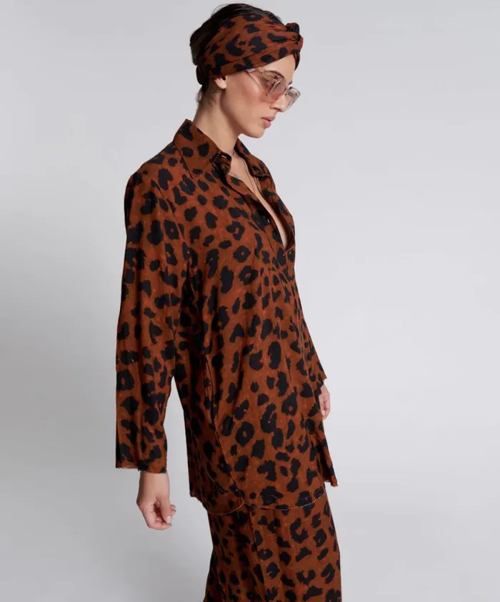 One Teaspoon Mini Dresses Women Animal Anarchy Tux Tunic