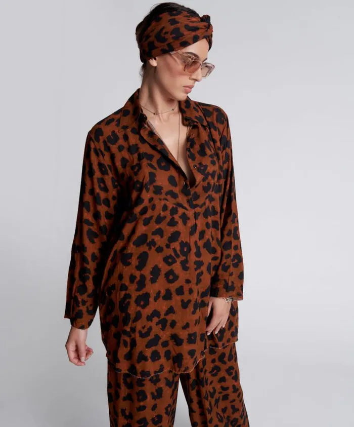 One Teaspoon Mini Dresses Women Animal Anarchy Tux Tunic