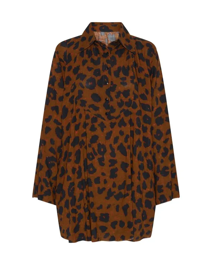 One Teaspoon Mini Dresses Women Animal Anarchy Tux Tunic