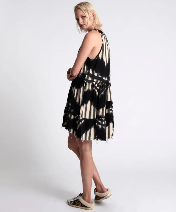 One Teaspoon Mini Dresses Women Gypsy Tie Dye Santorini Dress