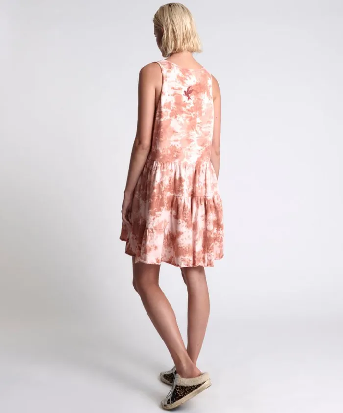 One Teaspoon Mini Dresses Women Gypsy Tie Dye Smoke Jersey Dress