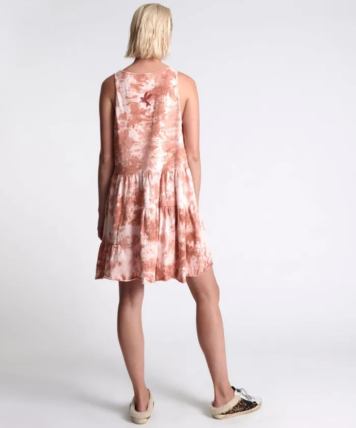 One Teaspoon Mini Dresses Women Gypsy Tie Dye Smoke Jersey Dress