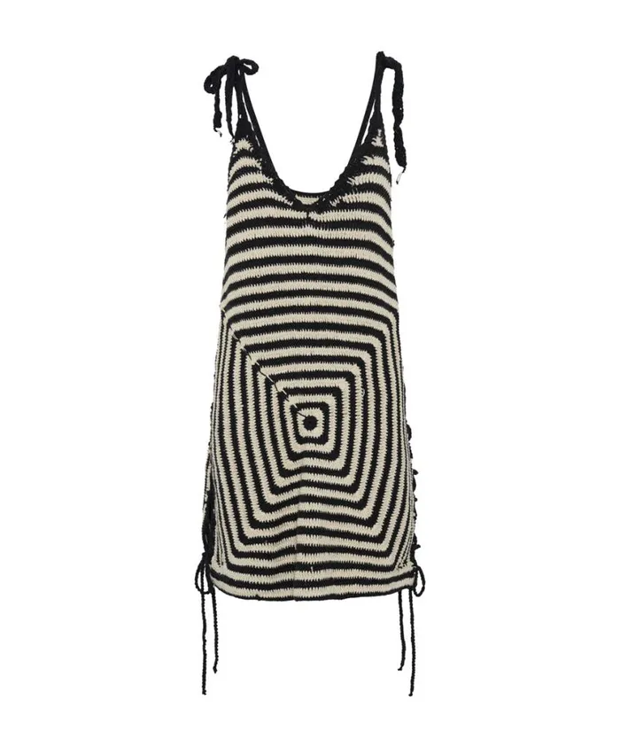 One Teaspoon Mini Dresses Women Hypnotized Hand Crochet Dress