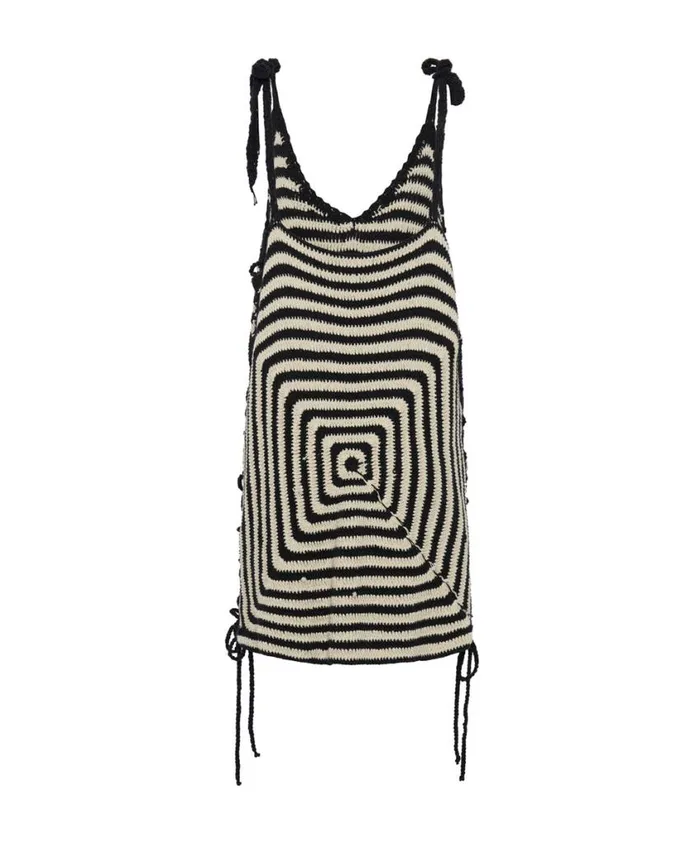 One Teaspoon Mini Dresses Women Hypnotized Hand Crochet Dress