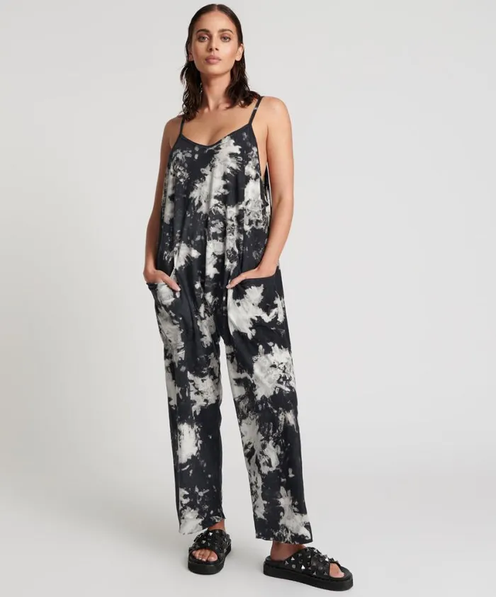 One Teaspoon Organic Tees Women Tie Dye Organic Savasna Jumpsuit