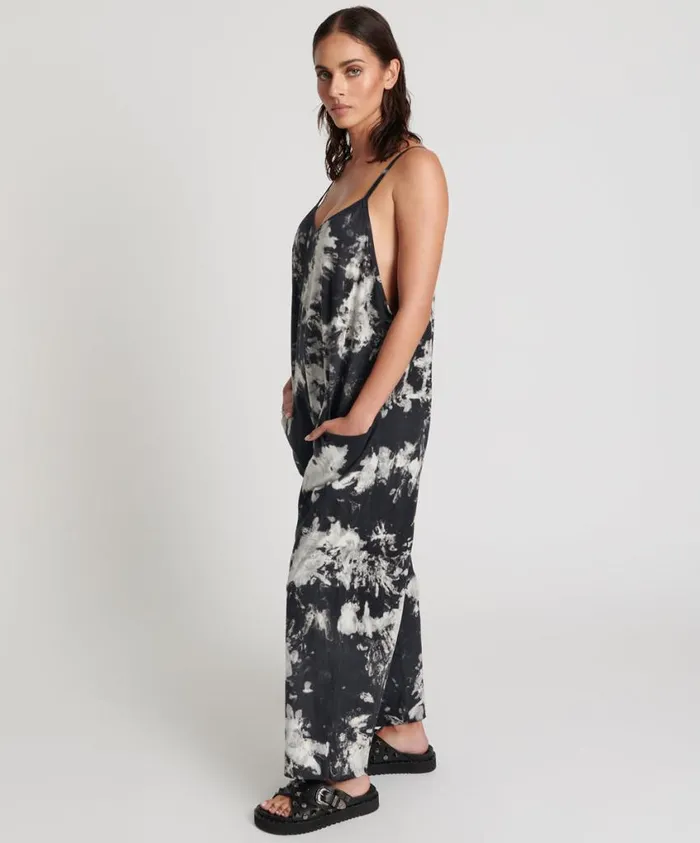 One Teaspoon Organic Tees Women Tie Dye Organic Savasna Jumpsuit