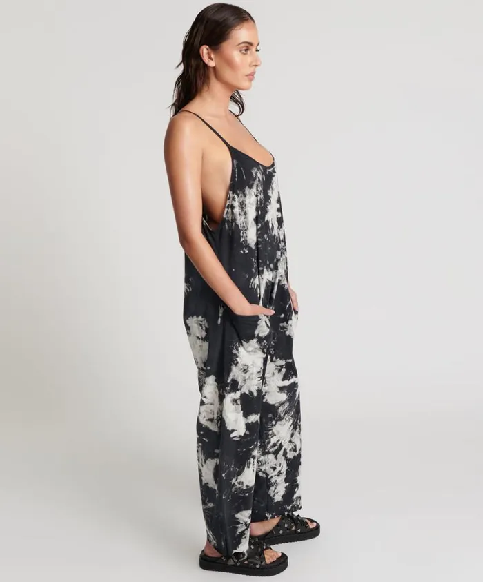One Teaspoon Organic Tees Women Tie Dye Organic Savasna Jumpsuit