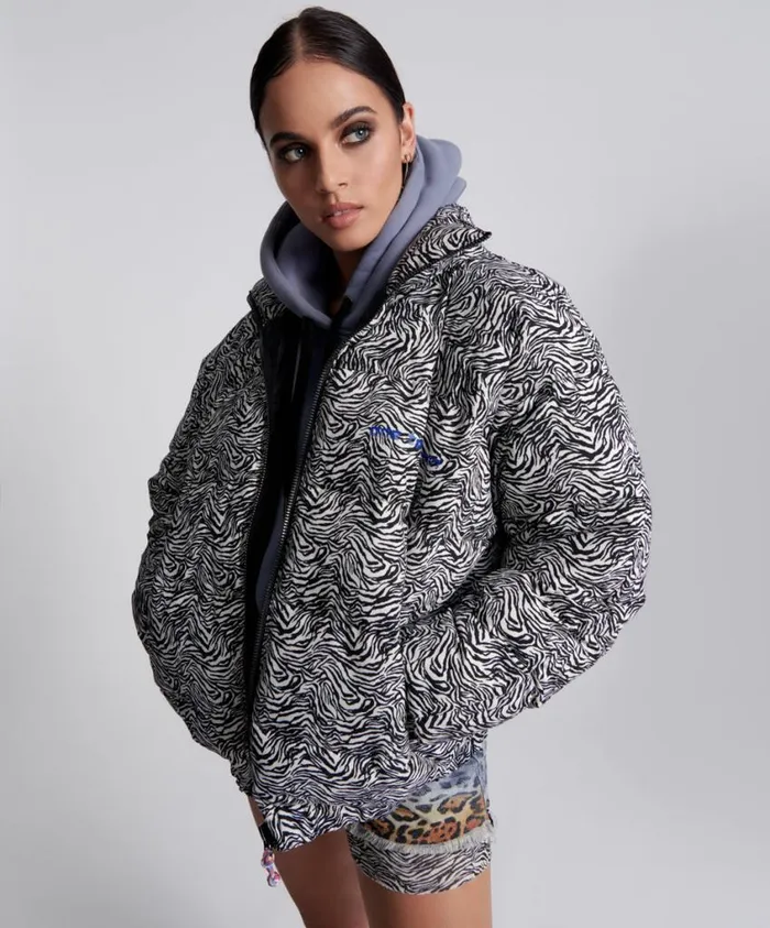 One Teaspoon Puffa Jackets Women Dirtee Love Puffa Jacket