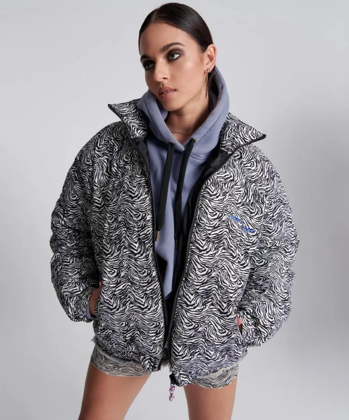 One Teaspoon Puffa Jackets Women Dirtee Love Puffa Jacket