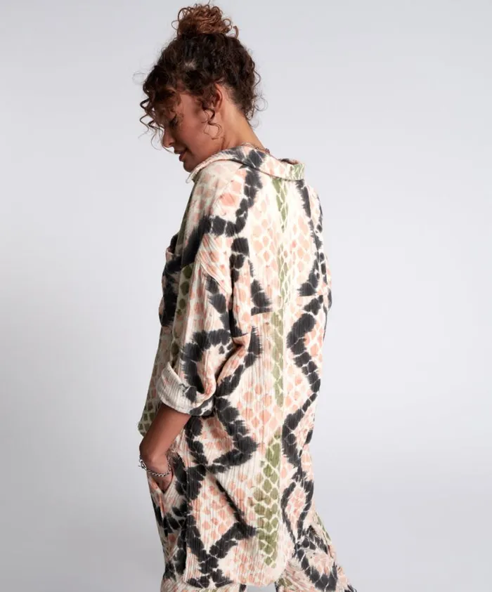 One Teaspoon Shirts Women Boa Longline Shirt
