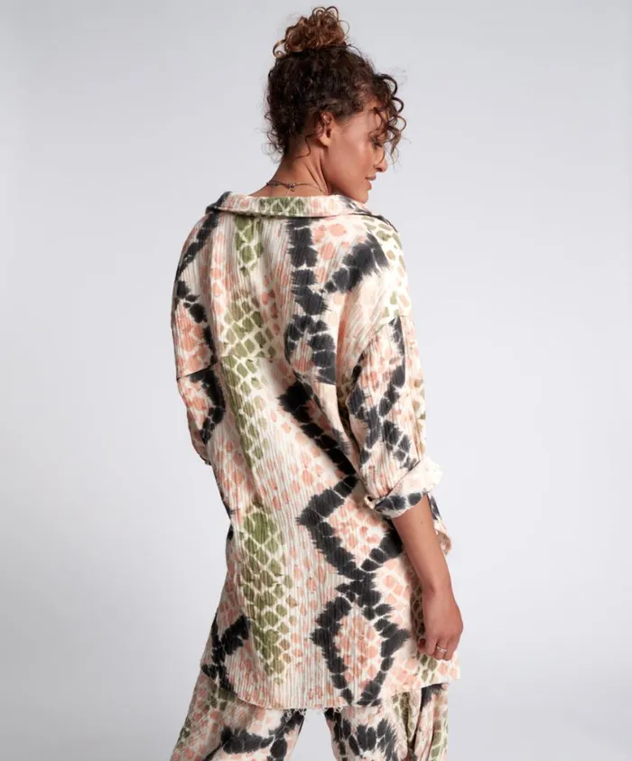 One Teaspoon Shirts Women Boa Longline Shirt