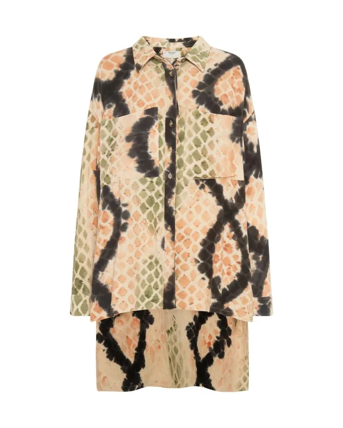 One Teaspoon Shirts Women Boa Longline Shirt