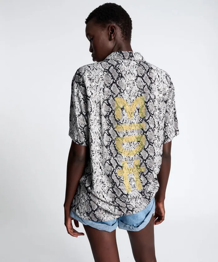 One Teaspoon Shirts Women Midh Snake Unisex Shirt