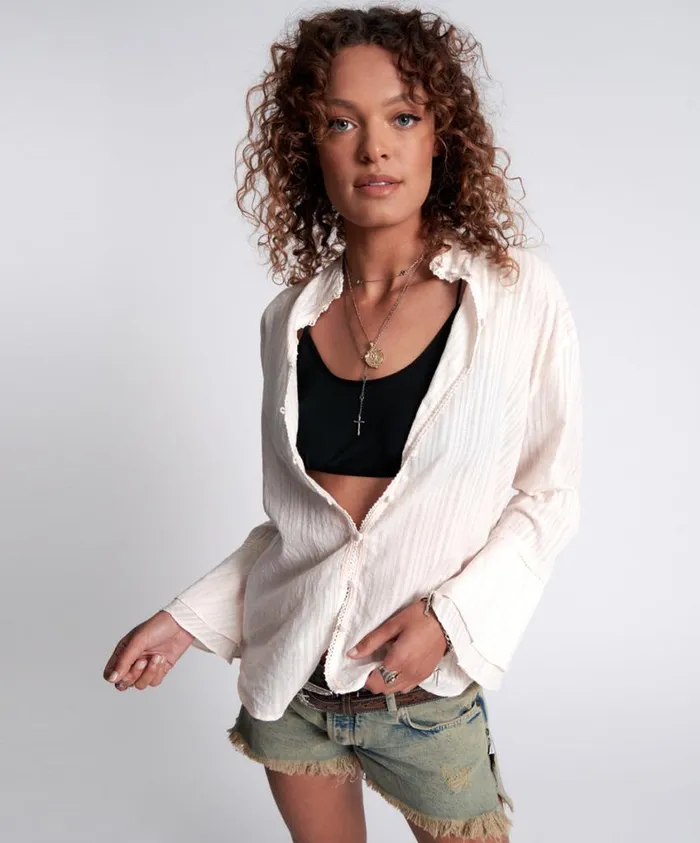 One Teaspoon Shirts Women Stripe Fantasie Shirt