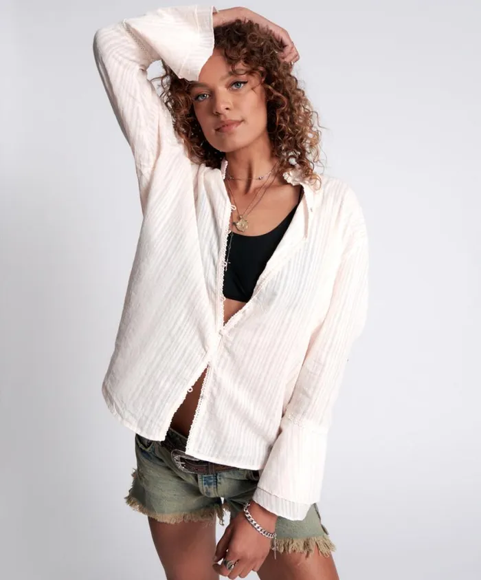 One Teaspoon Shirts Women Stripe Fantasie Shirt