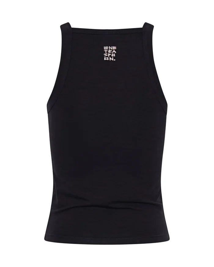 One Teaspoon Tees and Tanks Women Bamboo Miami Tank Black