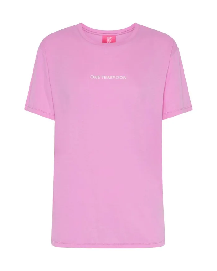 One Teaspoon Tees and Tanks Women Candy Logo Organic Crew Tee