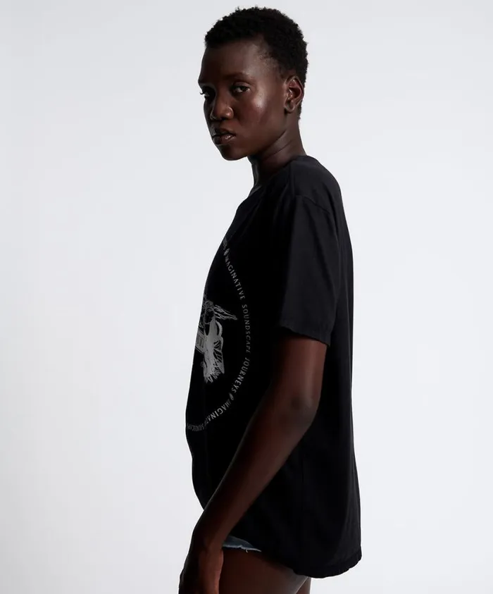 One Teaspoon Tees and Tanks Women Deeper Soundscape Organic Unisex Tee