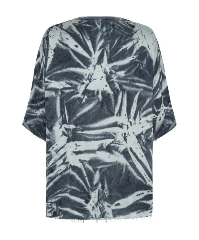 One Teaspoon Tees and Tanks Women Fire Flies Oversized Satin Tee