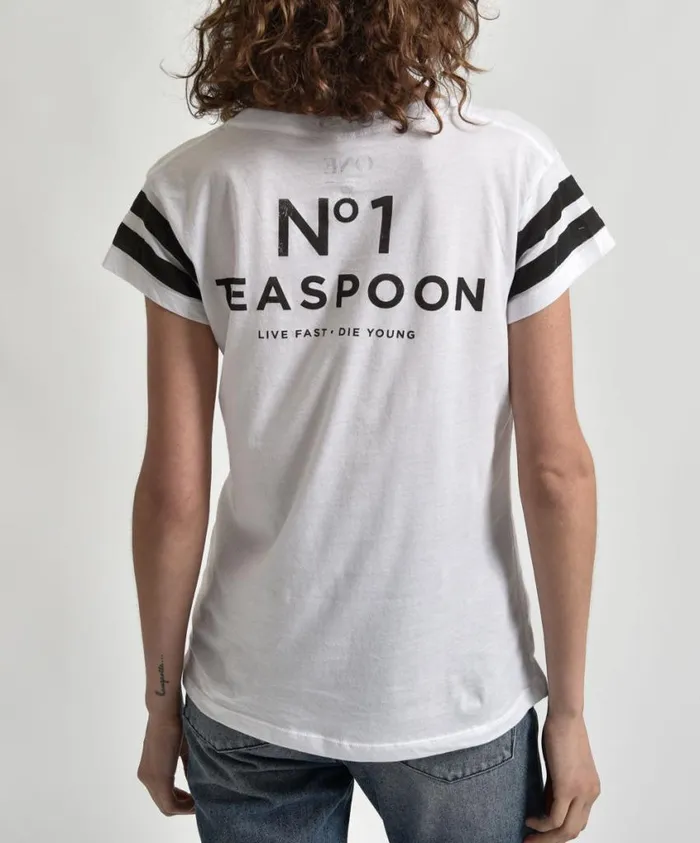 One Teaspoon Tees and Tanks Women Le Hunt One Tee White White