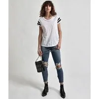 One Teaspoon Tees and Tanks Women Le Hunt One Tee White White