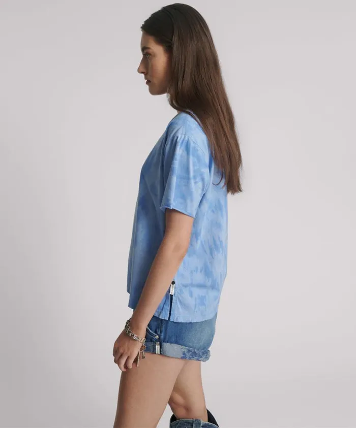 One Teaspoon Tees and Tanks Women Love Sweat Split Hem Tee