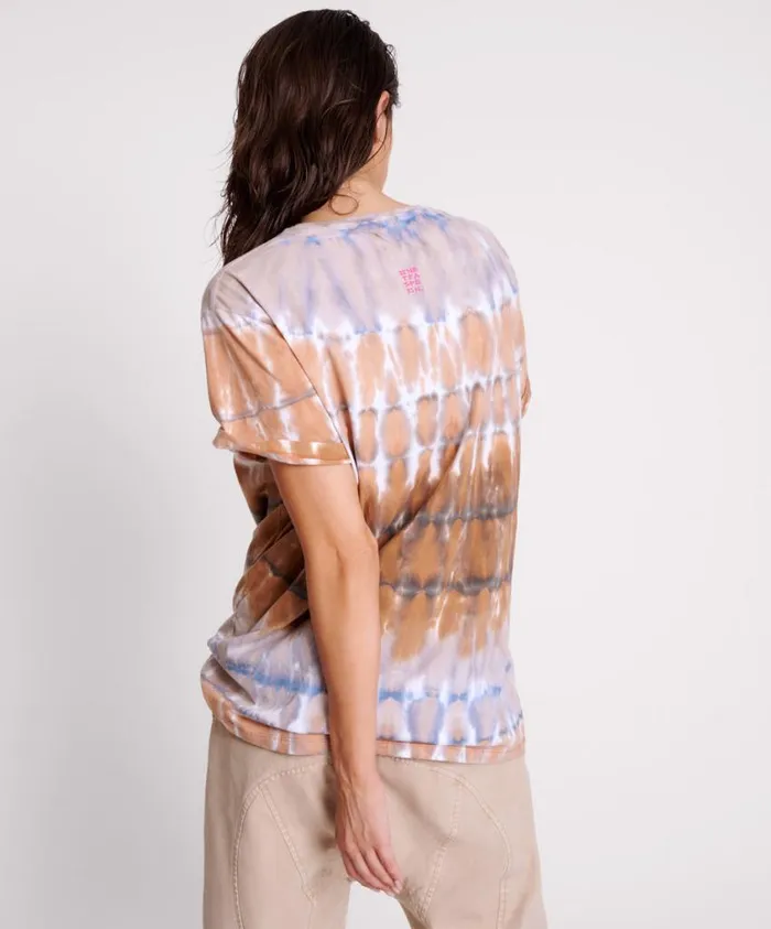 One Teaspoon Tees and Tanks Women Mirage Hand Tie Dyed Organic Unisex Tee