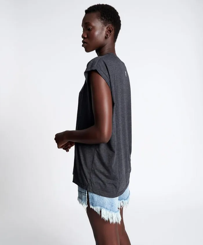 One Teaspoon Tees and Tanks Women New Horizons Burnout Unisex Tank