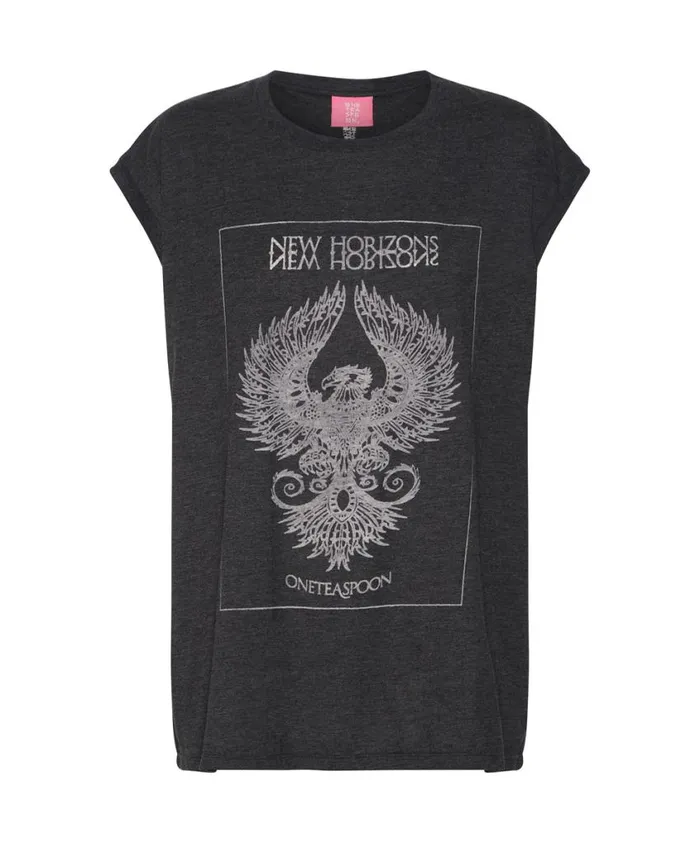 One Teaspoon Tees and Tanks Women New Horizons Burnout Unisex Tank