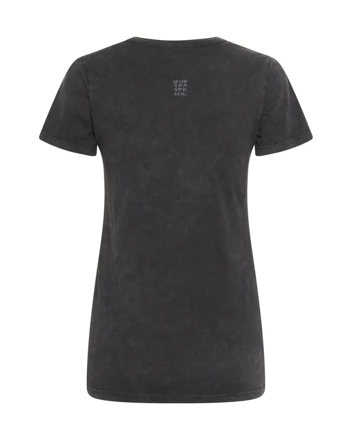 One Teaspoon Tees and Tanks Women One Teaspoon Organic Fitted Logo Tee Black USA
