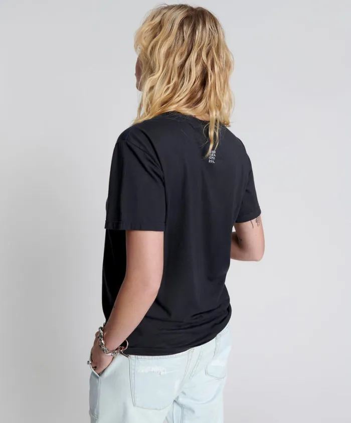 One Teaspoon Tees and Tanks Women One Teaspoon Poster Print Crew Tee