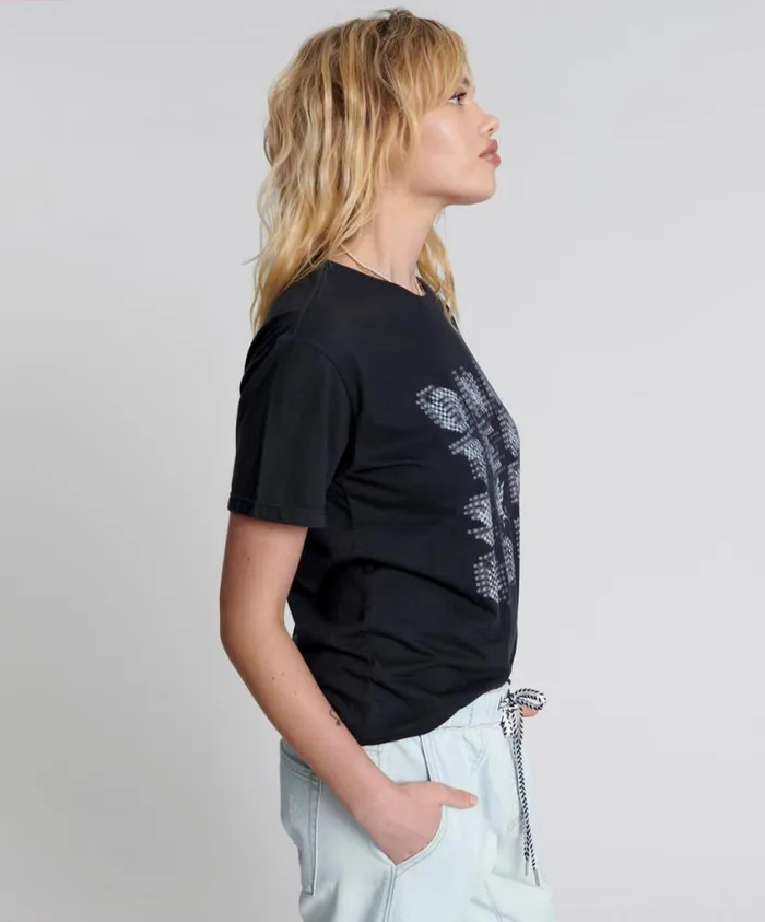 One Teaspoon Tees and Tanks Women One Teaspoon Poster Print Crew Tee