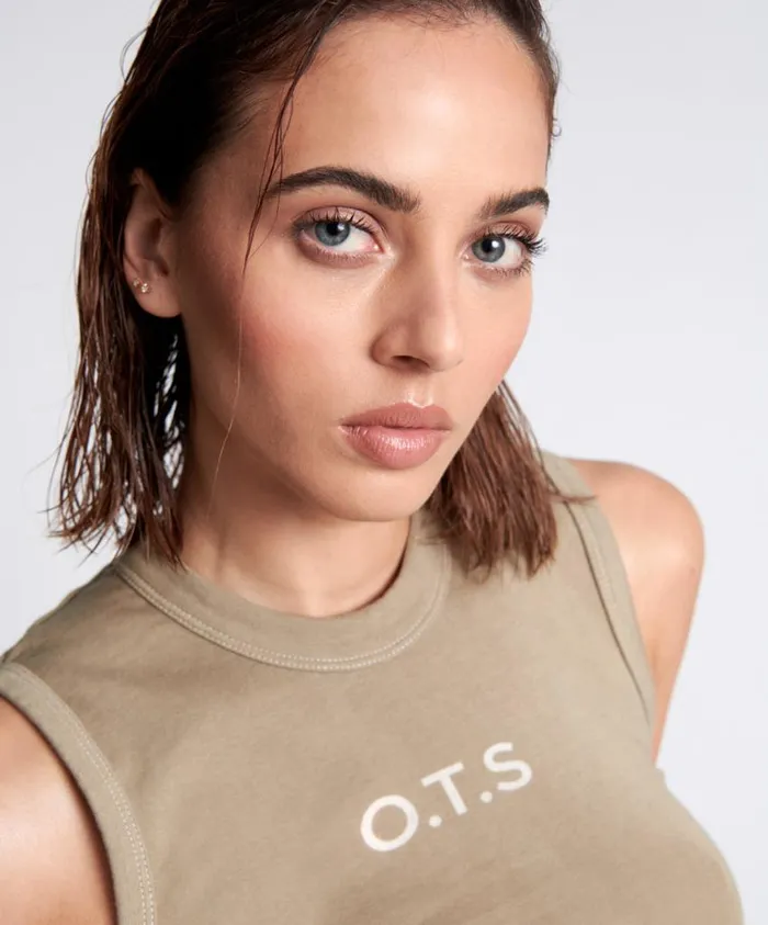 One Teaspoon Tees and Tanks Women OTS Equipment Tank Brown