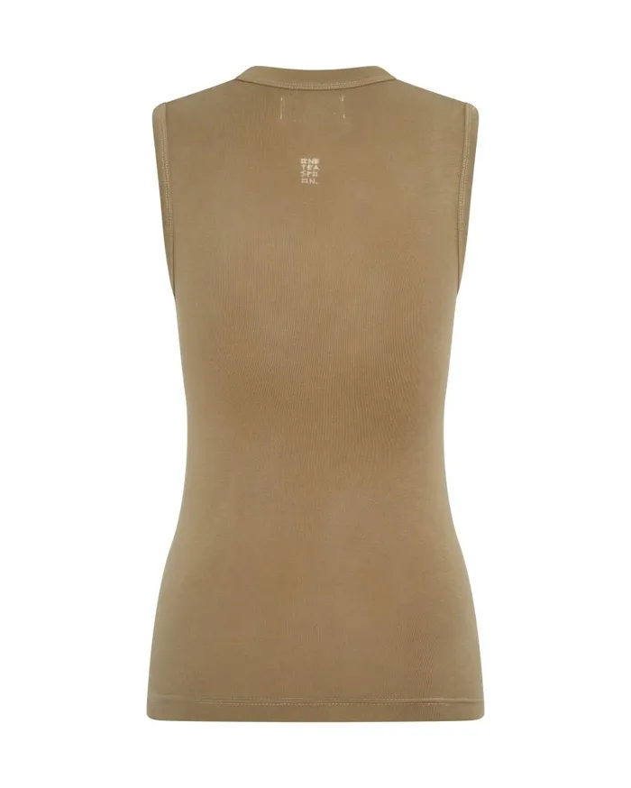 One Teaspoon Tees and Tanks Women OTS Equipment Tank Brown