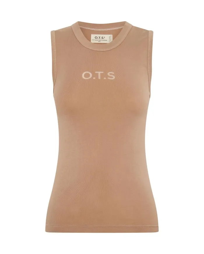 One Teaspoon Tees and Tanks Women OTS Equipment Tank Brown