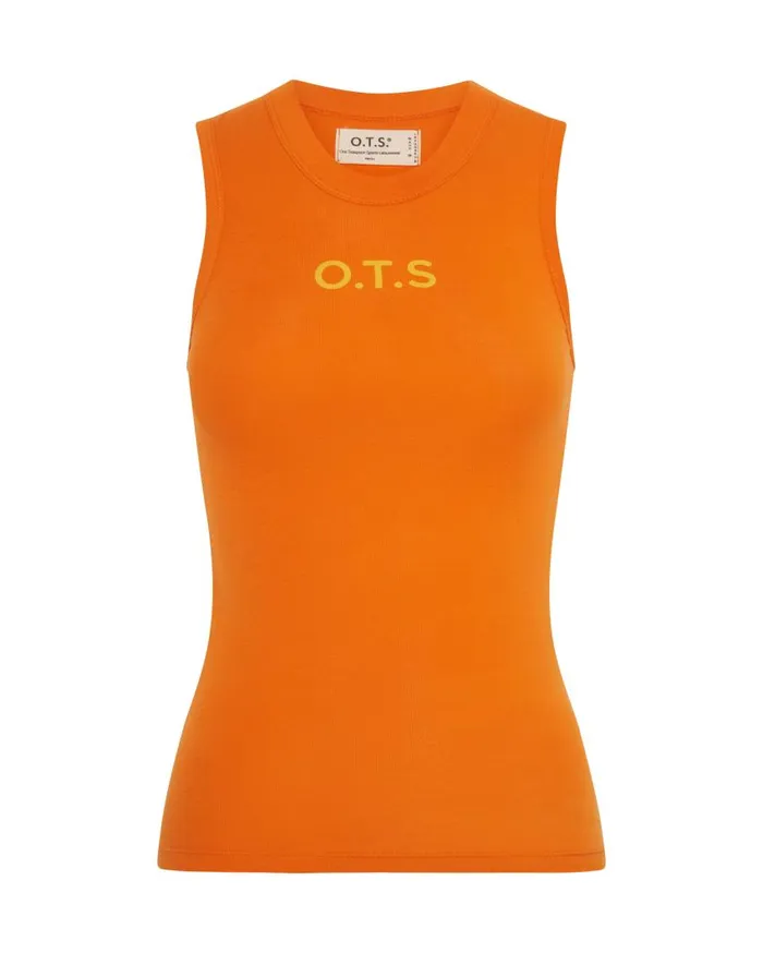One Teaspoon Tees and Tanks Women OTS Equipment Tank Orange